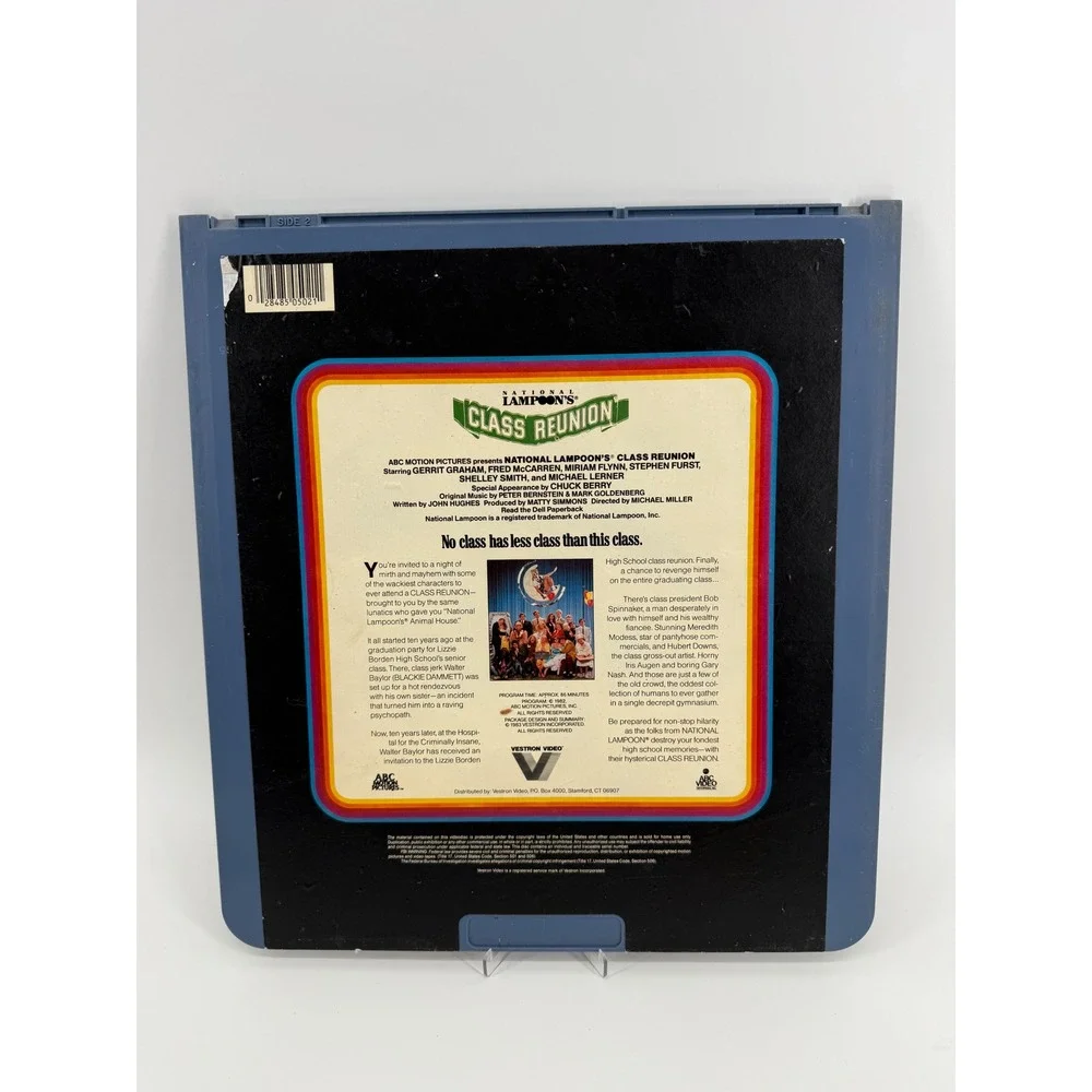 Vestron National Lampoon's Class Reunion CED Videodisc 1983 Stereo John Hughes